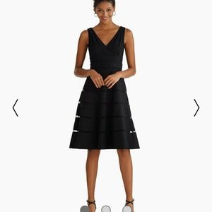 White House Black Market shadow stripe party dress